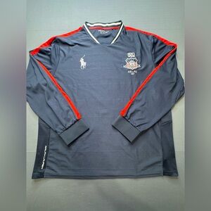 RALPH LAUREN POLO SPORT USA Long-Sleeved Drop-Needle Jersey T-Shirt XXL #1229